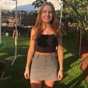 Black/White Mini Skirt